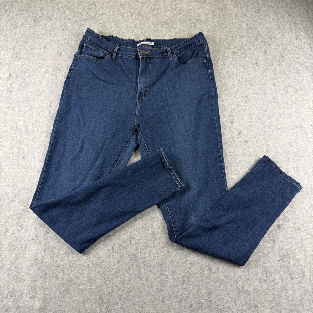 Levis 721 HighRise Skinny Jeans Womens W34xL32 Dark Wash Blue  Stretch